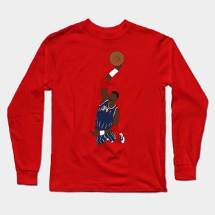 Hakeem Olajuwon Dunk Long Sleeve T-Shirt